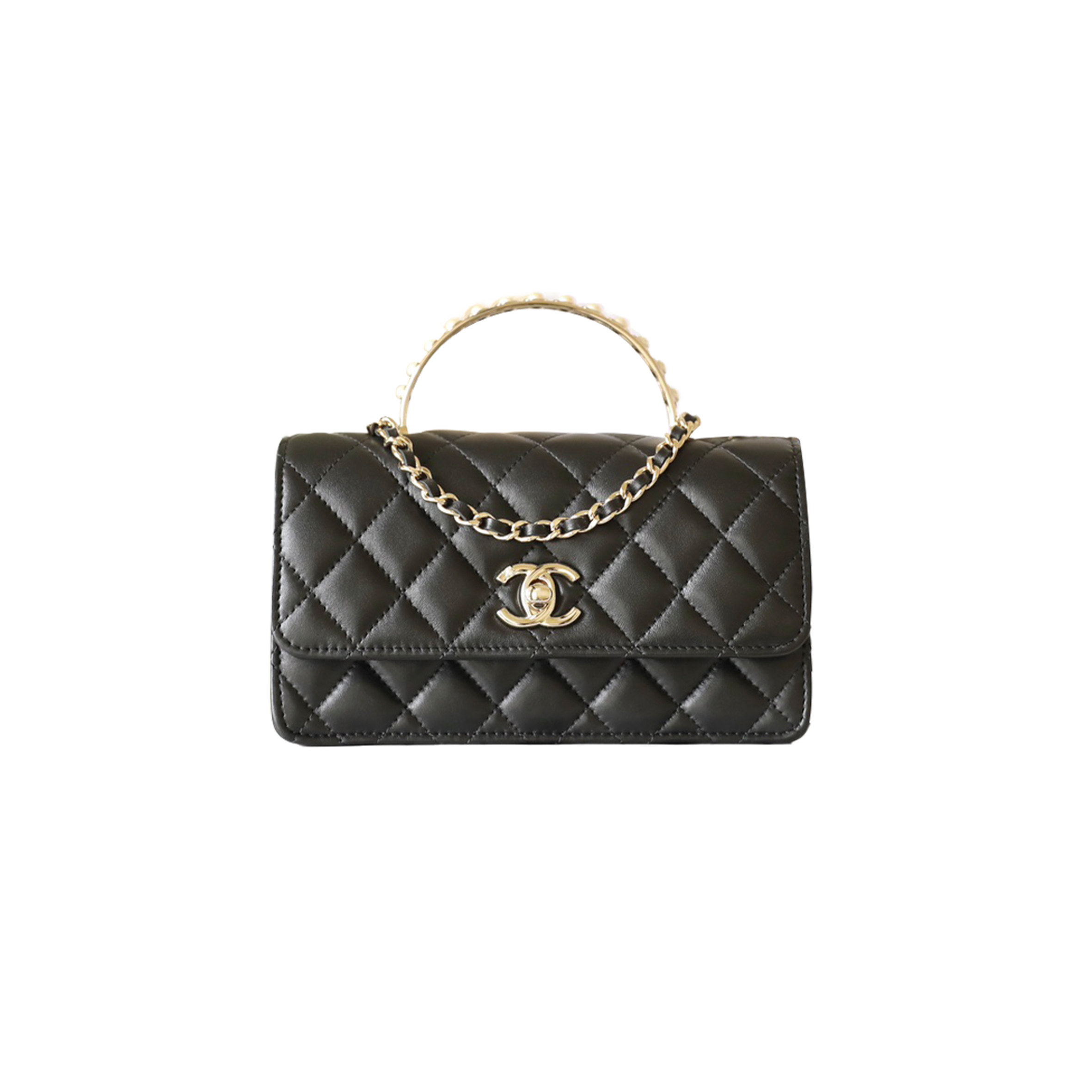 CHANEL MASTER PEARL ACCORDION HANDBAG (18.5*11*5cm) 